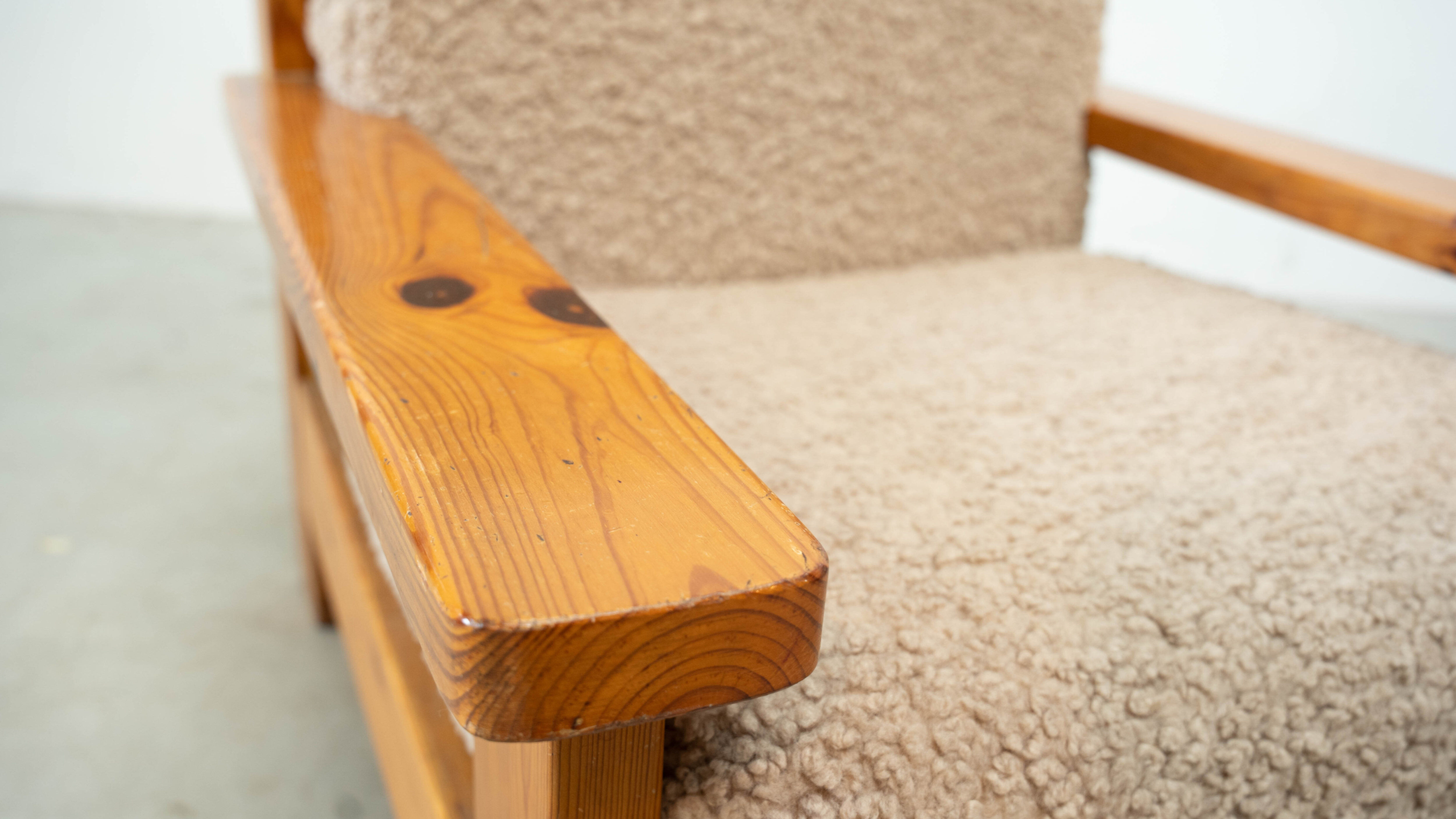 Set of two brutalist lounge chairs
