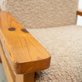 Set of two brutalist lounge chairs