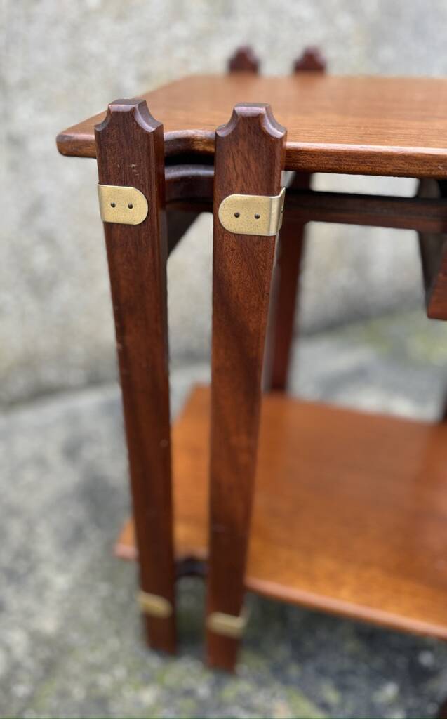 Bedside table, end table, wood, vintage, 80s