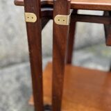 Bedside table, end table, wood, vintage, 80s