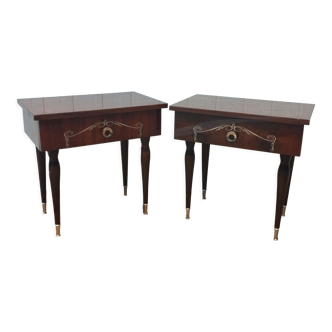 Pair of vintage bedside tables