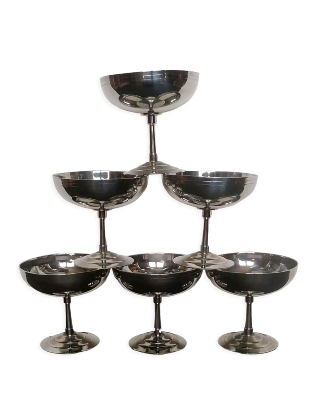 6 coupes à glace Letang Remy inox 18/10