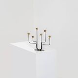 Candelabra in brass and metal by Gunnar Ander for Ystad-Metal