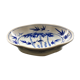 Coupe chinoise décor bambous bleus