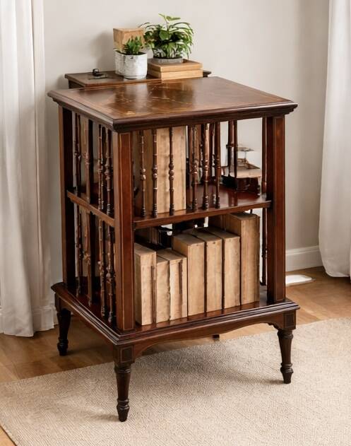 Bibus furniture with an adjustable shelf – vintage library furniture