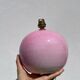 Pink ceramic ball lamp