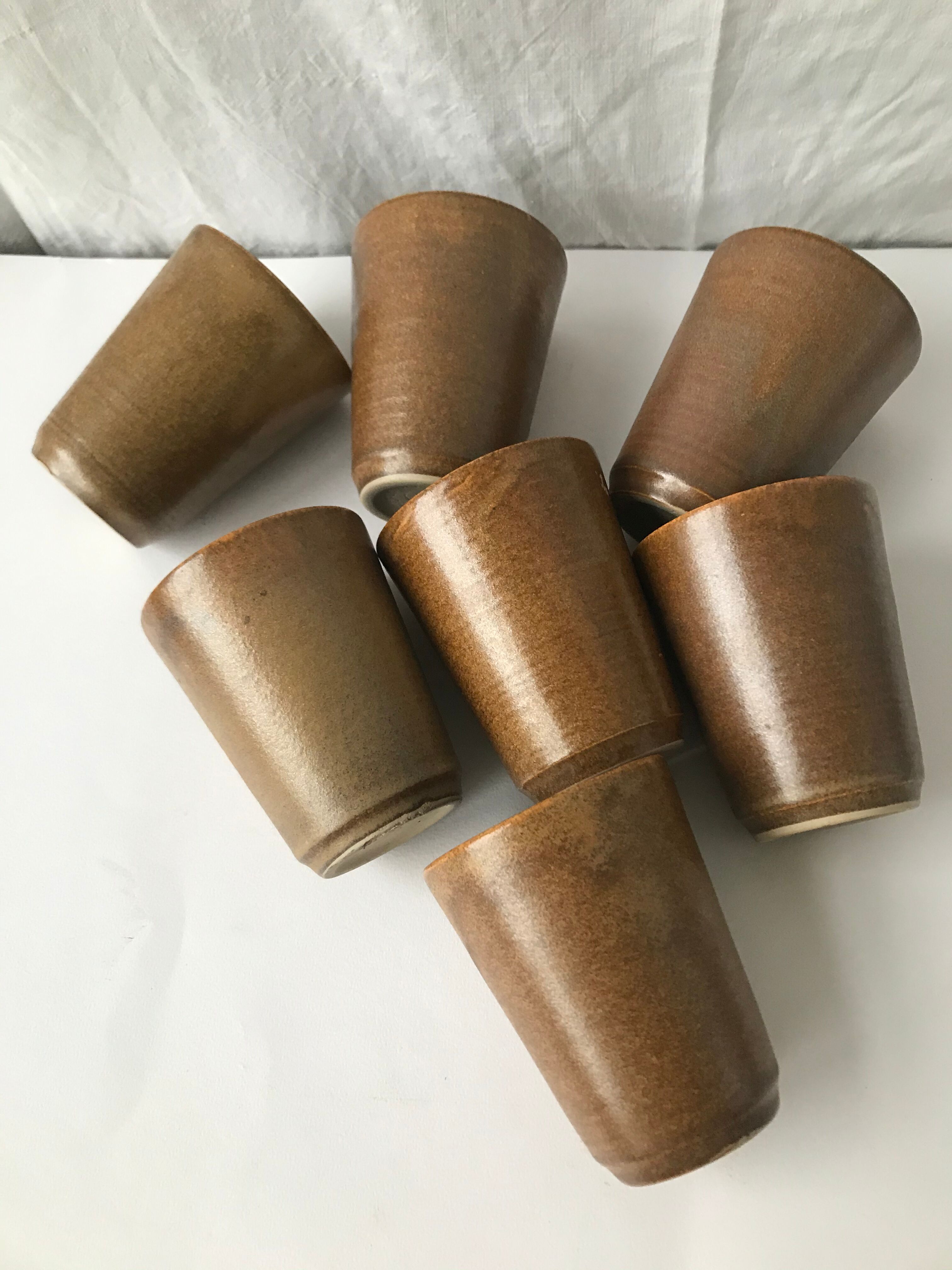 7 vintage coffee cups