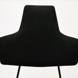Italian Black & Red Dining Chairs, Set of 4