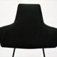 Italian Black & Red Dining Chairs, Set of 4