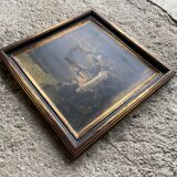 Old gilded wooden frame
