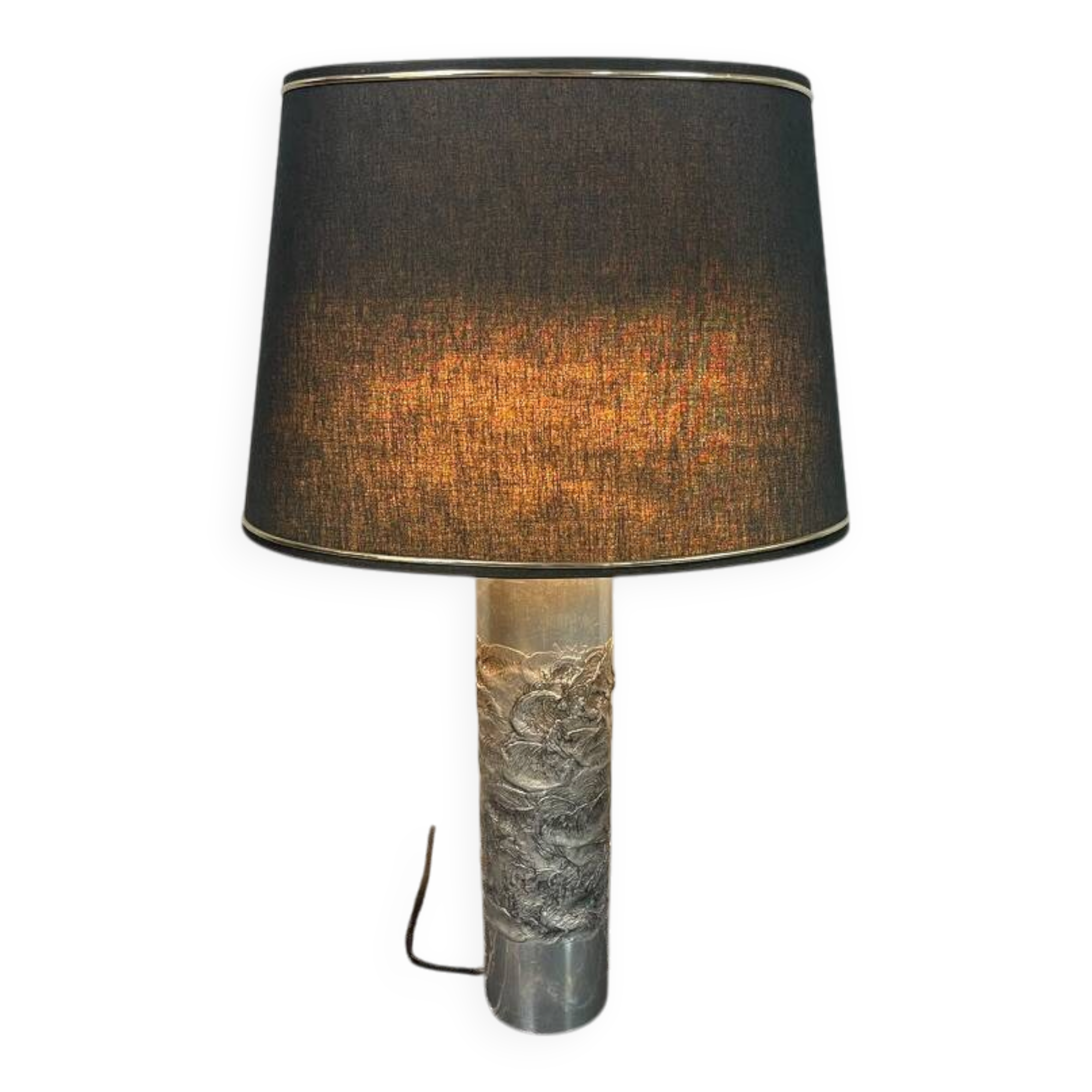 Brutalist Aluminium Table Lamp by Willy Luyckx for Aluclair. Belgium, 1960s