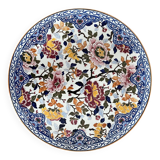 Very large Gien earthenware dish, Peonies model