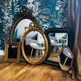 Grand miroir ancien ovale