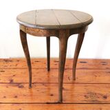 Quadripod pedestal in solid wood