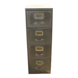 Metal binder cabinet with 4 drawers old original condition