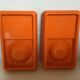 Pair of orange koziol egg cups Michael Neubauer