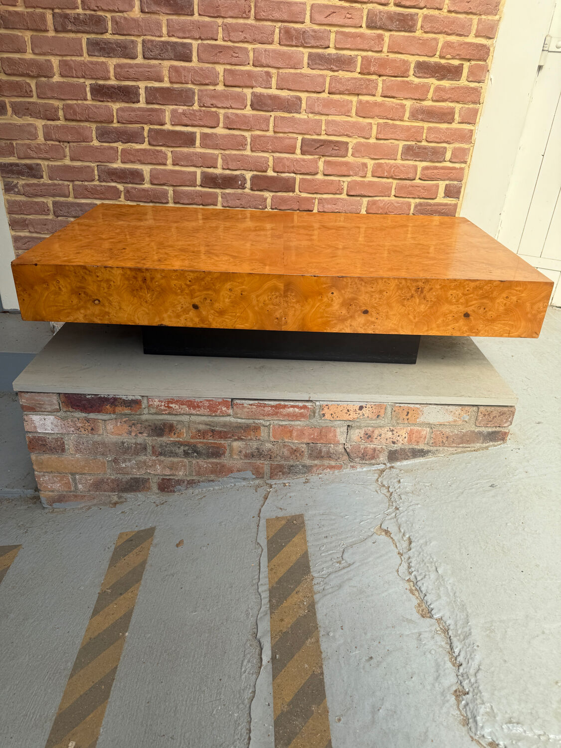 Elm burl coffee table