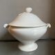 Soupière en Faïence blanche de Lunéville XIXème Siècle