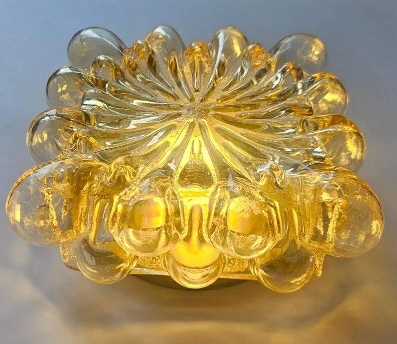 Rare Midcentury Flush Mount Limburg, Helena Tynell, Germany, 1970s