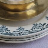 Set of 6 iron earth dessert plates