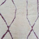 Tapis berbère en laine avec motif rouge  220x280cm