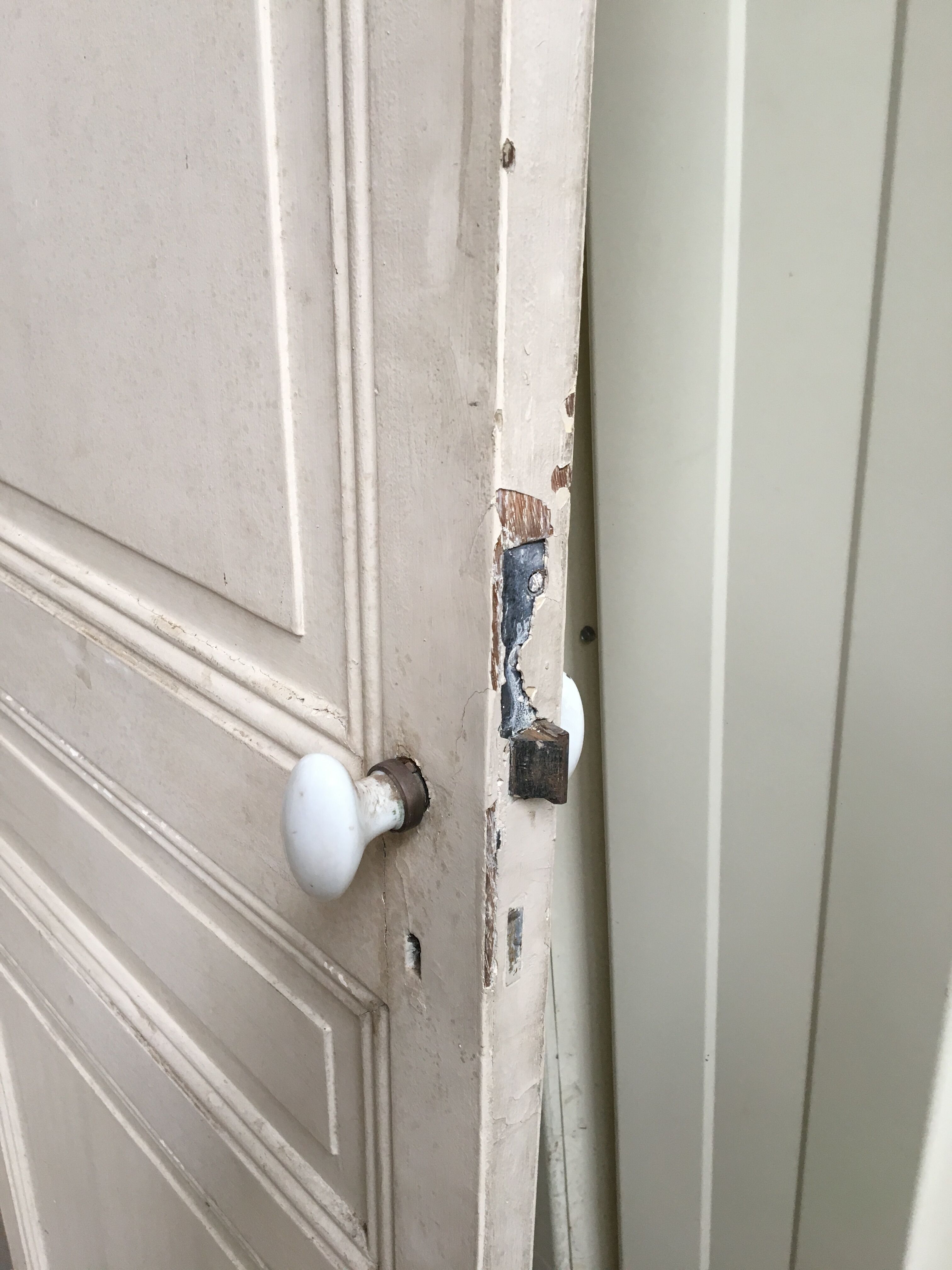 Old Haussmanian interior door