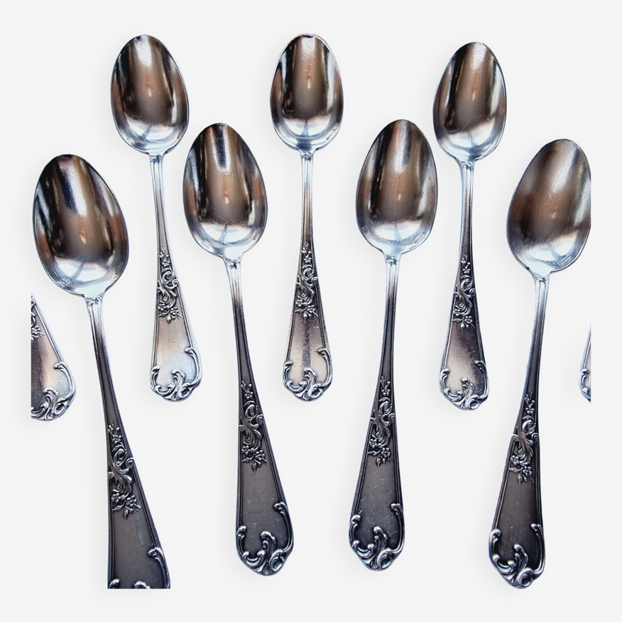 Cuillères à dessert Marlène 18,8cm acier argent - par 12 - RETIF