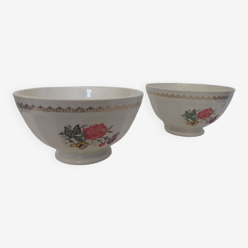 Set of two Digoin bowls