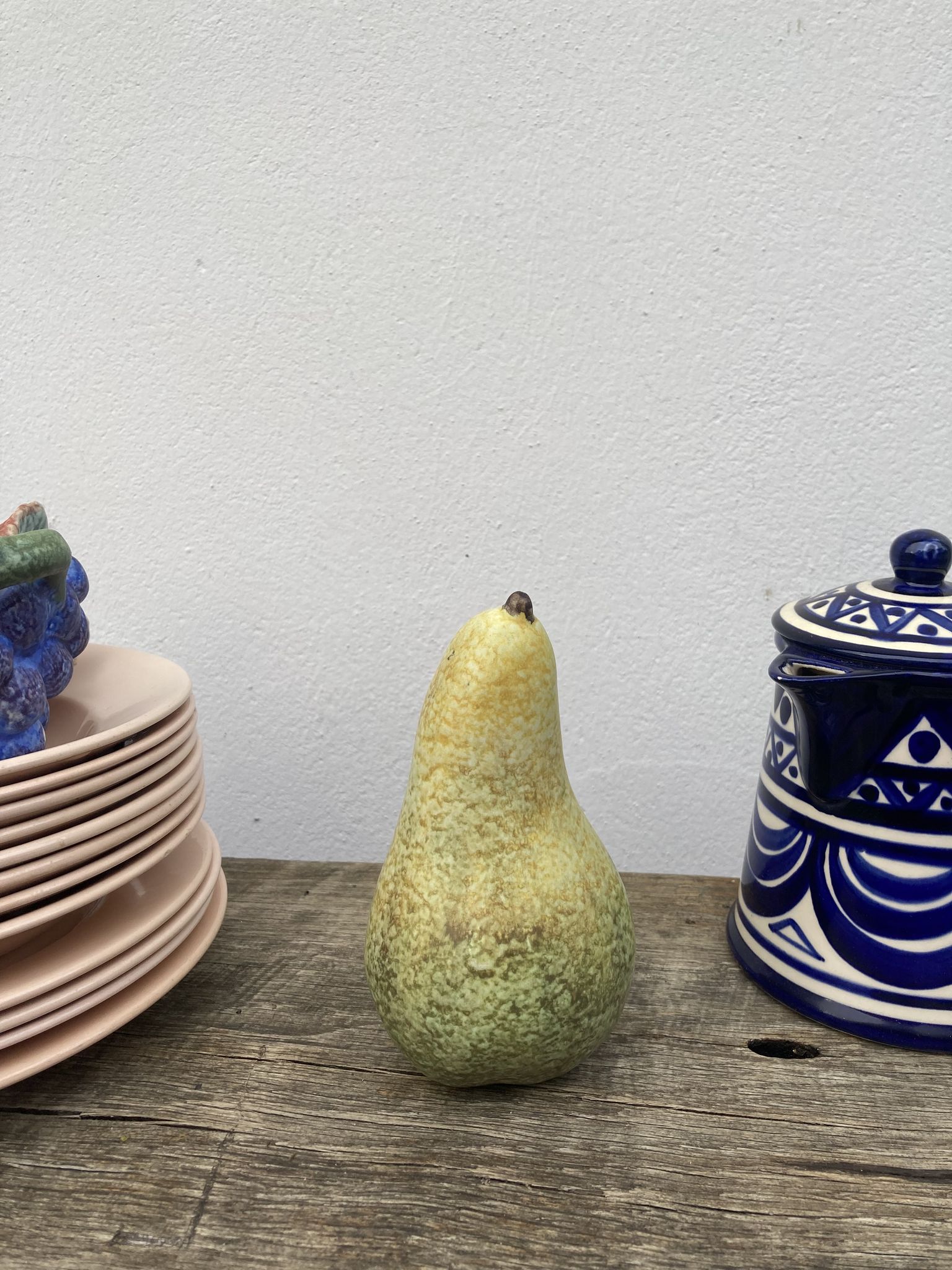 Vintage ceramic faux fruits / vintage centerpieces from the 1990s