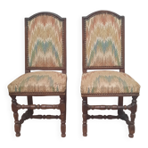 Pair of Louis XIII period chairs
