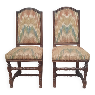Pair of Louis XIII period chairs