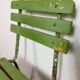 Chaise industrielle verte vintage, années 1960