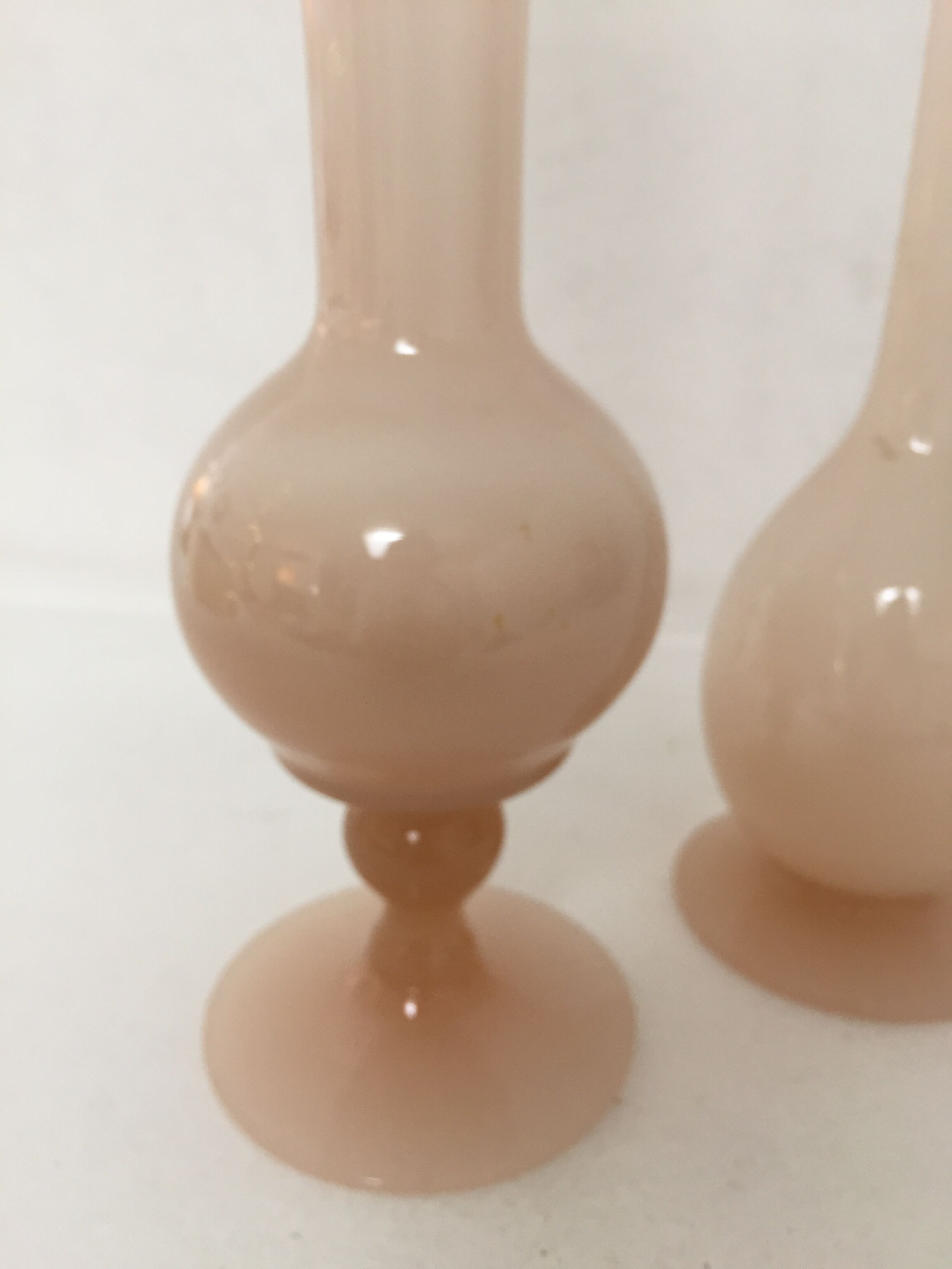 Duo soliflores pink opaline, 1970