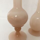 Duo soliflores pink opaline, 1970