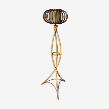 Floor lamp rattan bamboo 60 years