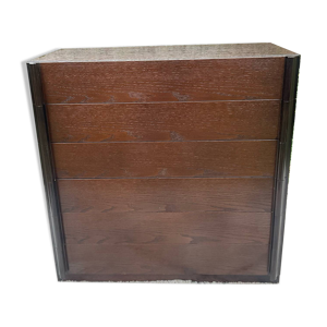 Commode en bois et teck,