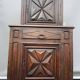 Louis XIII style two-piece recessed high wardrobe