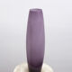 Vase lavender inside milk glass