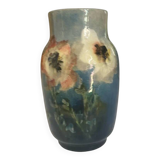 Small vase Montigny sur Loing, signed Boué