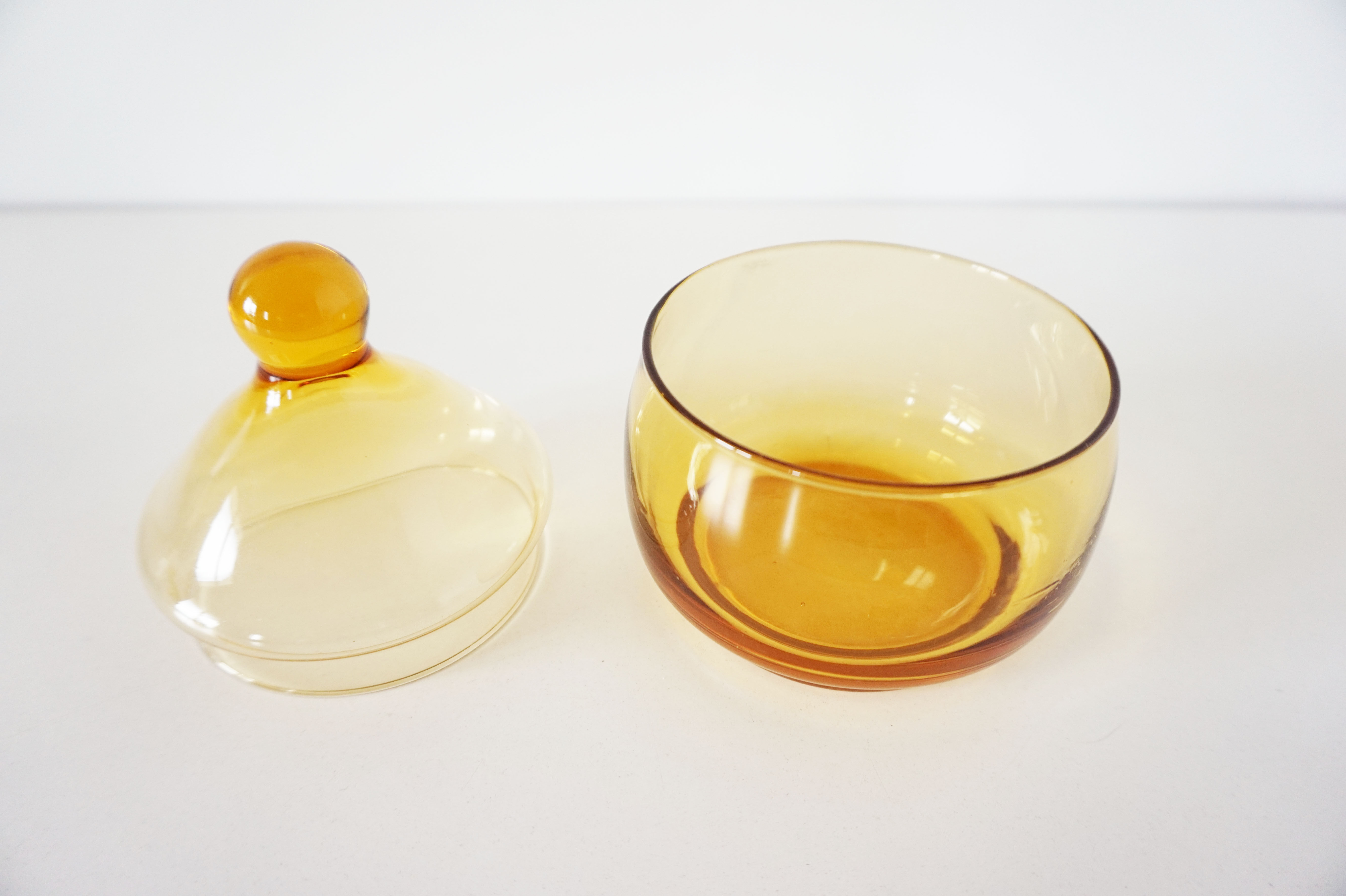 Empoli orange blown glass candy