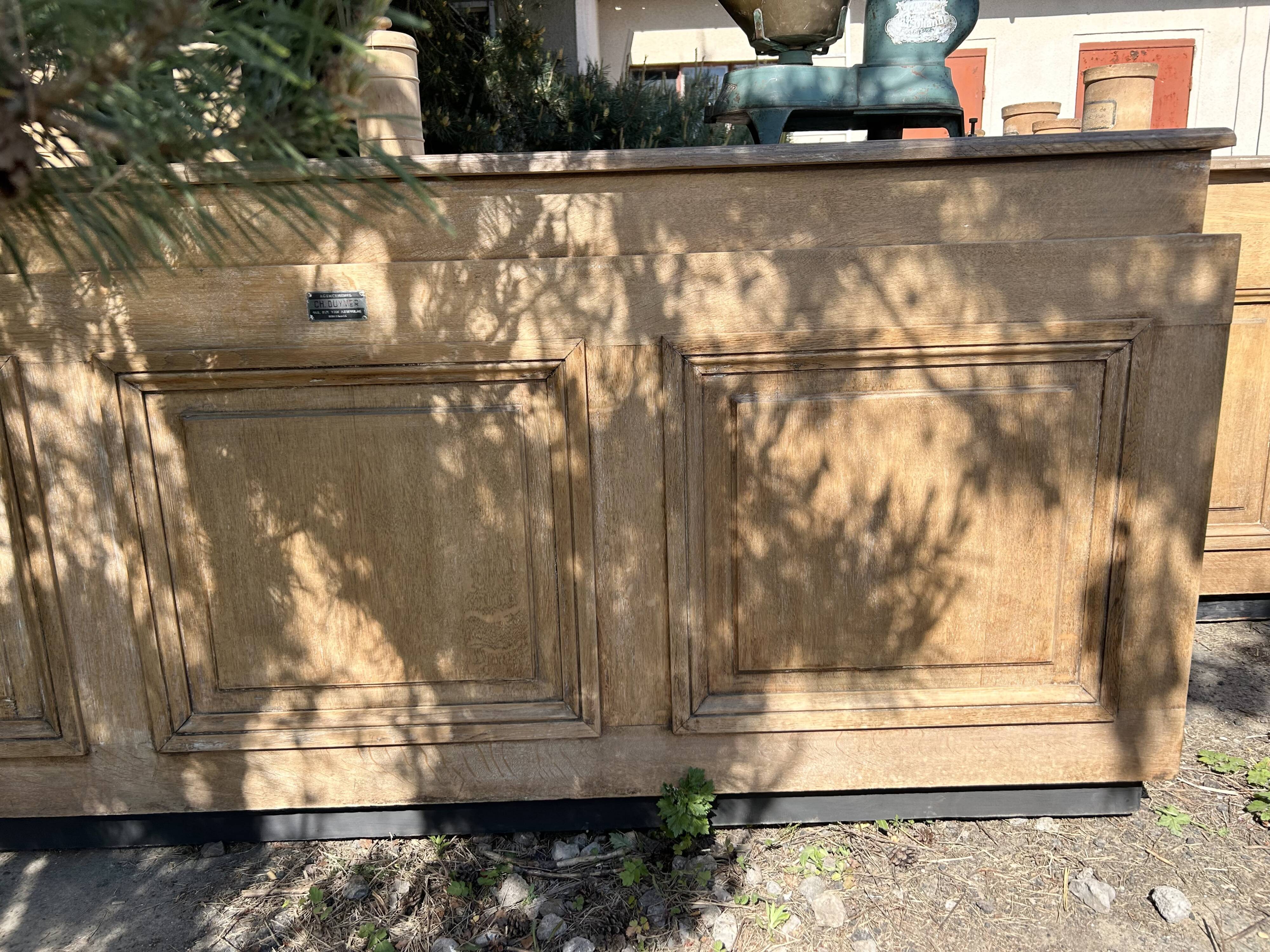 Exceptional antique counter 220 cm