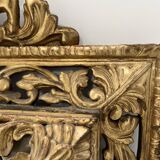 Miroir a pare closes de style Louis XIV en bois et stuc doré XIX siècle