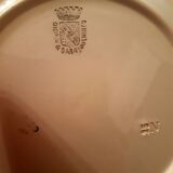 Set of 12 digoin sarreguemine fruit dessert plates