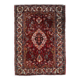 Handmade vintage Persian style Mahal rug 142cm x 204cm 1950s