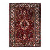 Handmade vintage Persian style Mahal rug 142cm x 204cm 1950s