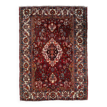Handmade vintage Persian style Mahal rug 142cm x 204cm 1950s