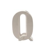 Space age Q letter shaped ceramic vase, Marcel Radureau France 1970