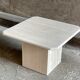 Square travertine coffee table, 1960s