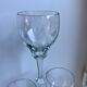 Set of 6 crystal wine glasses engraved 50-60s