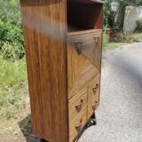 Vintage bamboo bar cabinet